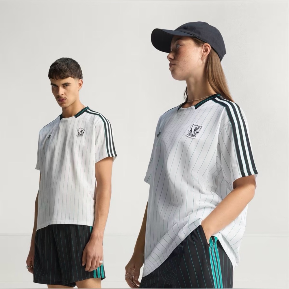🏴󠁧󠁢󠁥󠁮󠁧󠁿Adidas [S-M] Liverpool 2024/25 Terrace Icons Unisex Jersey White JW5466